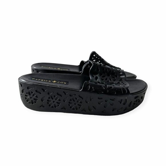 Vintage 90s Patrick Cox Jelly Flatform Wedge Slide, Size 38EU/7US - Picture 11 of 13